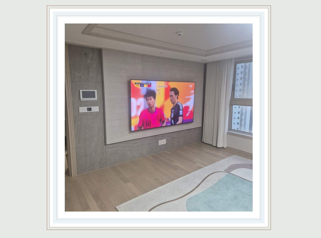 동탄구 · 오산시 벽걸이TV 선정리 가격 안내 시공 참고 사진 2 · 방문 거리와 현장 접근 검토