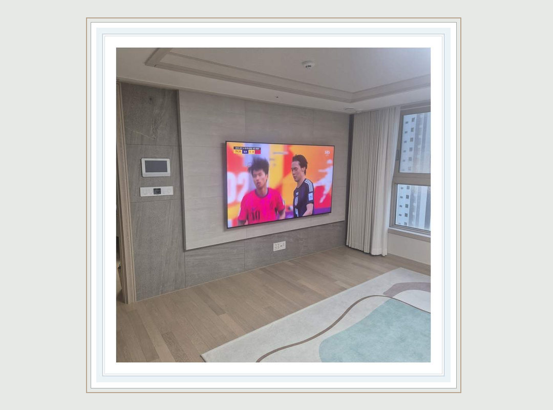 포천시 · 가평군 벽걸이TV 선정리 가격 안내 시공 참고 사진 2 · 외곽 지역 방문 조건 검토